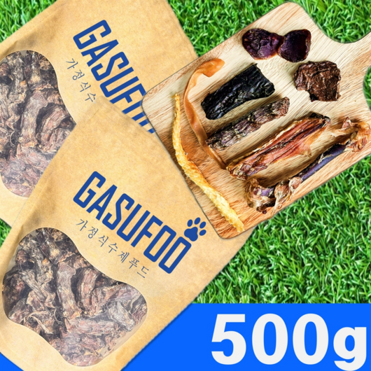 런칭특가 가수푸 수제간식 대용량 국내산 100%, 1개, 500g, 오리목뼈