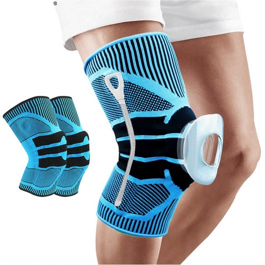 전문가용 3D 파워 무릎보호대 2개 세트 – 양쪽 착용 가능한 쿠션 실리콘 관절 지지대 실리콘무릎보호대 전문가용 3D 파워 무릎보호대 2개 세트 – 양쪽 착용 가능한 쿠션 실리콘 관절 지지대 실리콘무릎보호대
