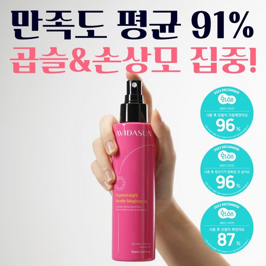 아비다선 슈퍼스트레이트 케라틴 매직 헤어 스프레이 2EA, 150ml, 2개