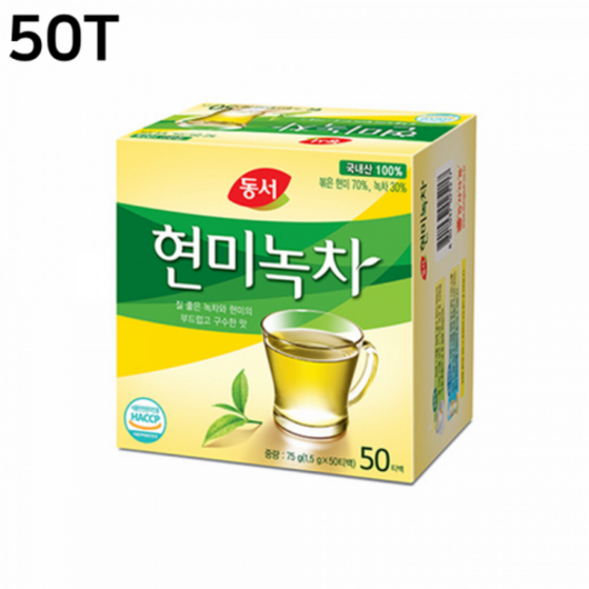 동서 현미녹차 티백 50개, 단일품목