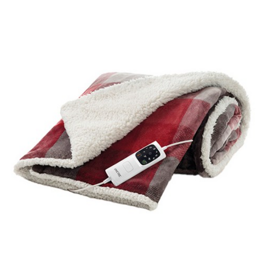 이메텍 프리미엄 전기담요 GOK-099, 레드화이트, 140x180cm