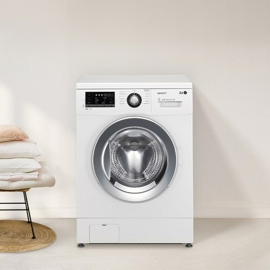 LG 트롬 세탁기 9kg 화이트 상판O 크롬도어 FR9WP
