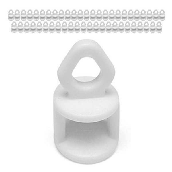  커튼레일용 롤러 50개, 화이트, 1세트 