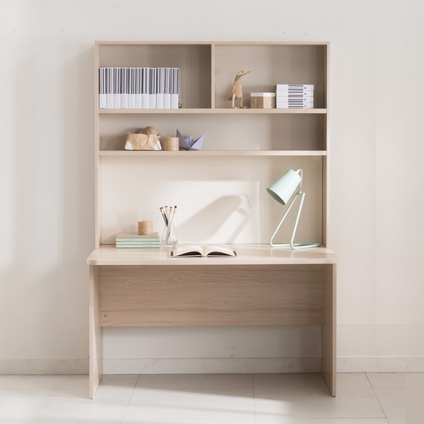 리바트 로넌 1200 책상세트 일반형 방문설치, 오크화이트