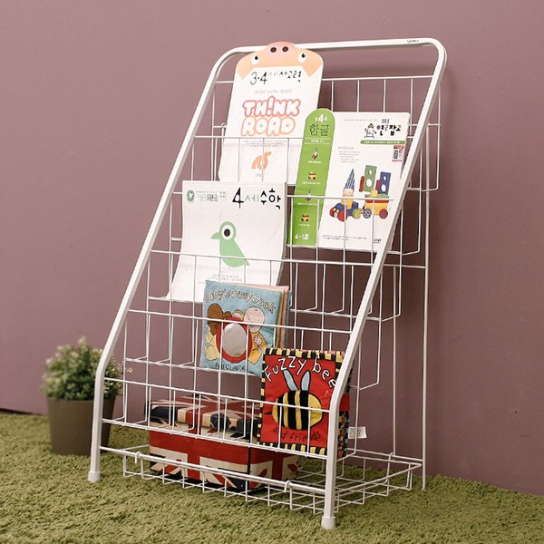  소프시스 솝 밀크 5단책꽂이, 화이트, 5단 