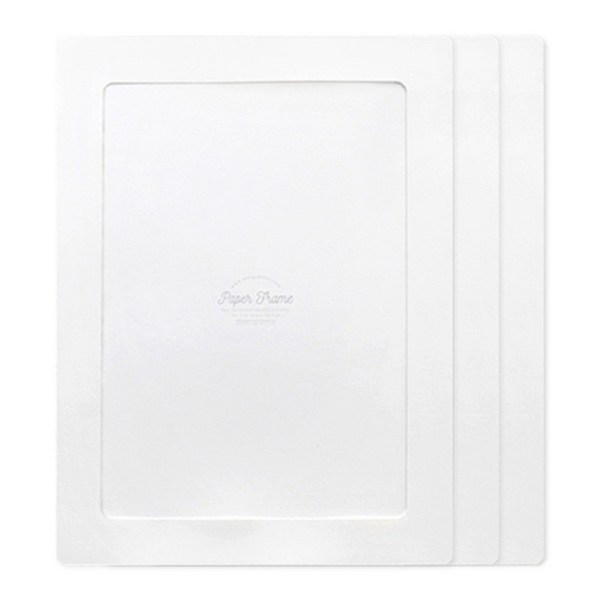  왈가닥스 A4 페이퍼 프레임 플레인 3p, 화이트, 3개 