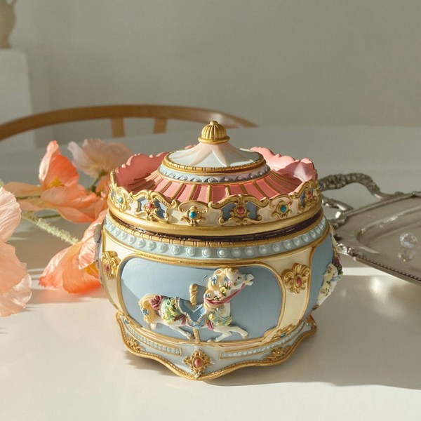 진심디자인 베르사유 앤틱 오르골 보석함, 혼합색상, 1개