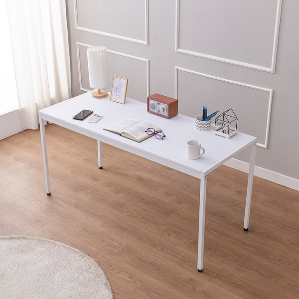  보노 철제프레임 1400 책상 YJ-P80, 화이트 