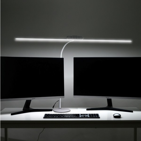 반디엘이디 스탠드형타입 큐브 블루라이트 차단 스탠드 26W 큐브 T 1000, 흰색