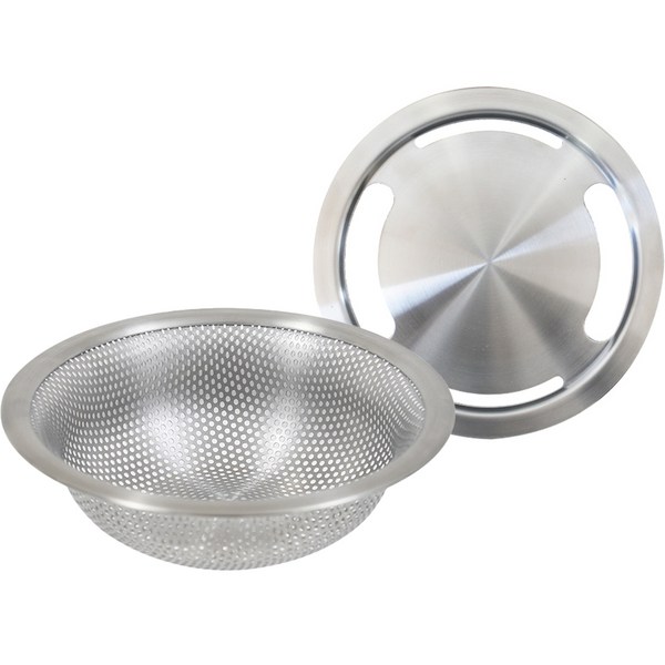  스텐팩토리 THE NONE 스텐304 싱크대 배수구망 + 커버 세트, 1세트 