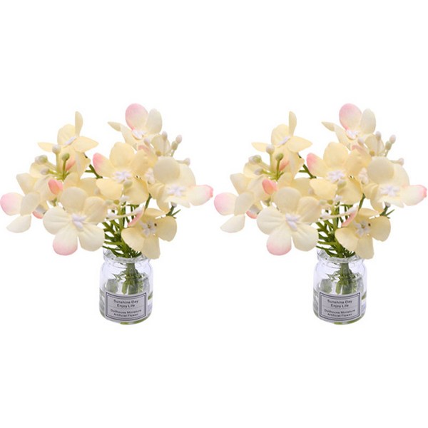 메이징초이스 돌하우스 인테리어 조화 미니어처 2p, 옐로우