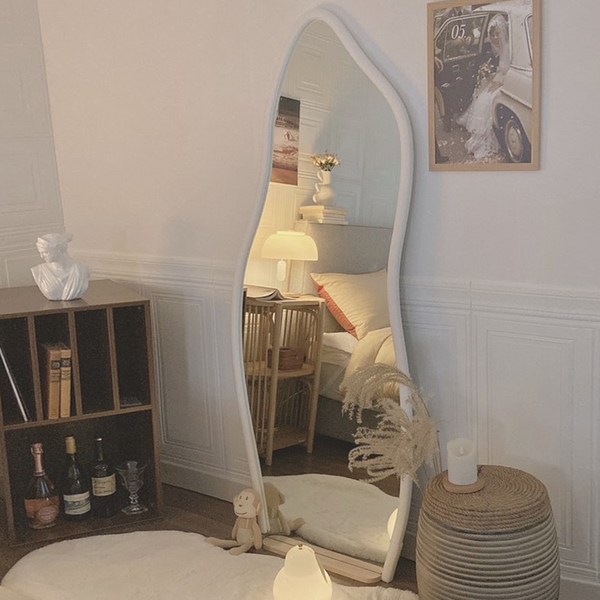  어그리어블리 노프레임 비정형 웨이브 전신거울 2XL B-4 