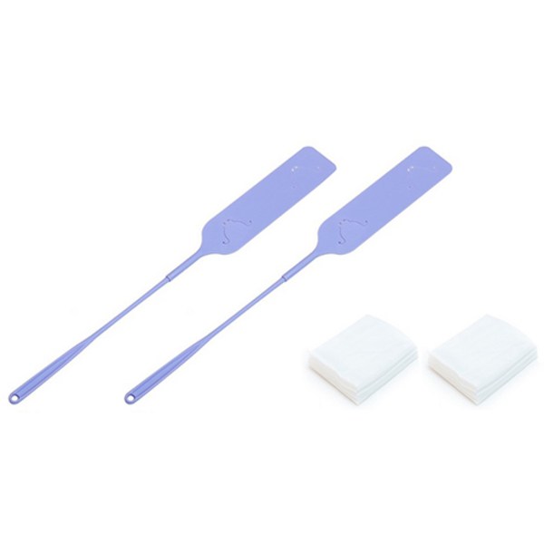  꼬까 틈새 먼지떨이 2p + 청소포 20p 세트, 퍼플, 1세트 