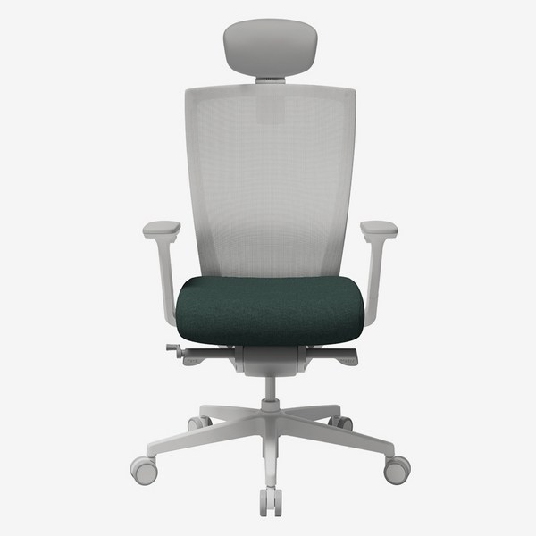  시디즈 T50 컴퓨터 책상 의자 HDA 방문설치, 화이트 + 딥그린 