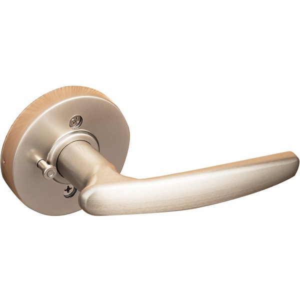  방문 손잡이 그레이 버튼형 B-1114, 1개 