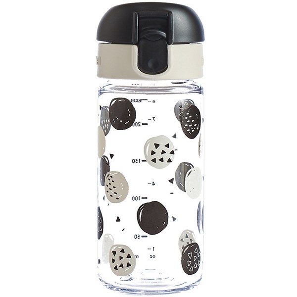 릿첼 AQ 슬림 드링킹컵 240ml 420020, 화이트 + 블랙, 1개