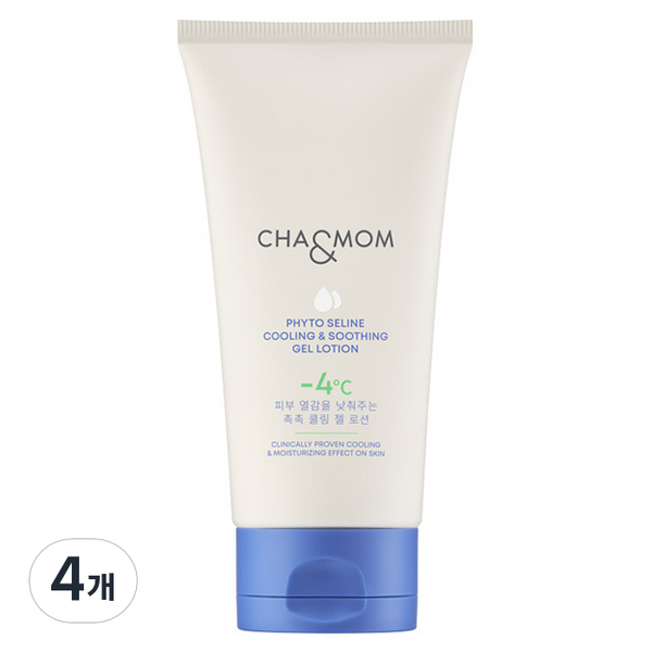 차앤맘 피토세린 쿨링 앤 수딩 젤 로션, 150g, 4개