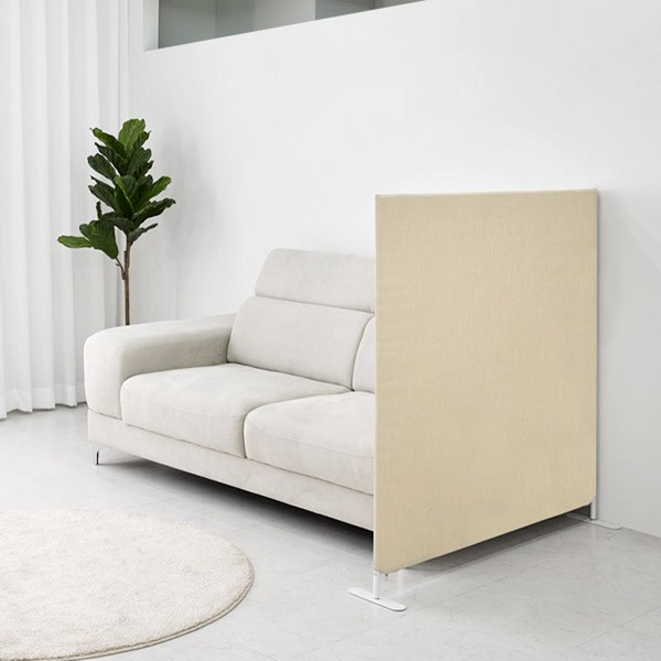  까사마루 이브 스탠드형 가림막 파티션 1200*1200, 오트밀 