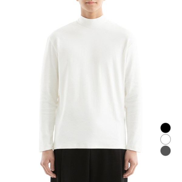 네이븐 올스판 반목폴라 티셔츠 NA3BNT