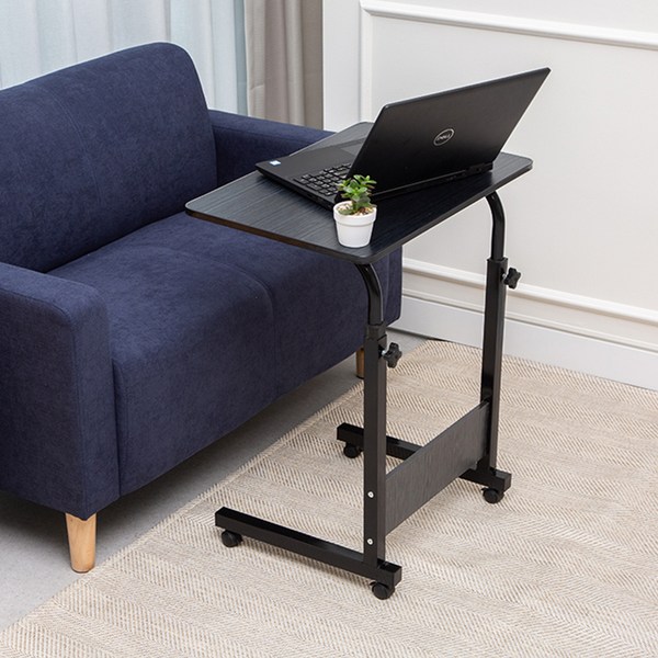  코멧 심플 이동식 사이드테이블, 블랙 