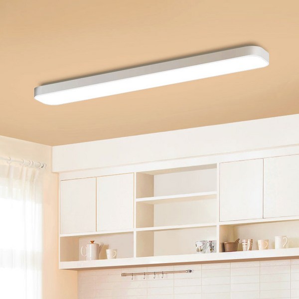  홈플래닛 삼성 칩셋 플리커프리 LED 직사각 주방등 60W (친절한 설명서), 혼합색상 