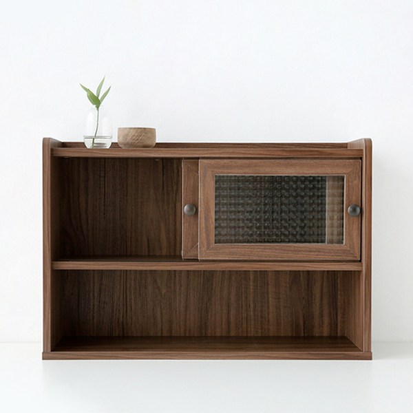  마켓비 POLABO 미니수납장 넓은 2문 수납장 SHM4262SL, 미들브라운 