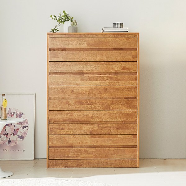 퍼니홈 브루노 원목 5단 서랍장 방문설치, 도토리