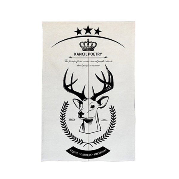 에이홉 봉포함 애니멀 래터링 파티션 커튼