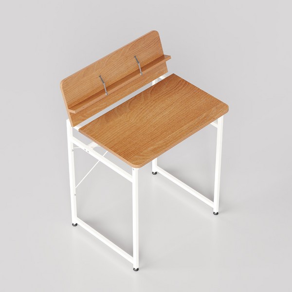  소프시스 슬로프 책상 650, 티크 + 화이트 