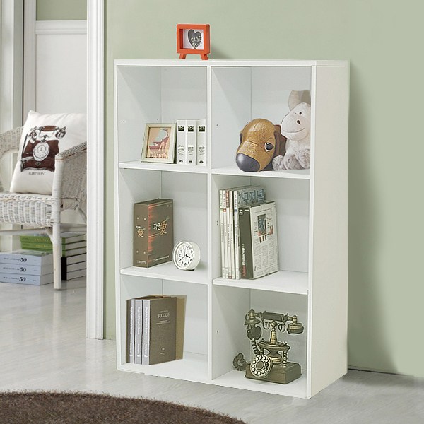 유니크가구 800 모아책장 일반형, 화이트, 3단