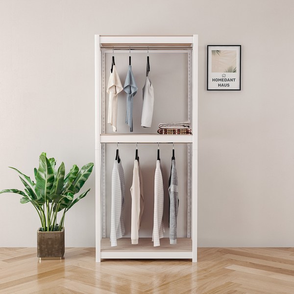 스피드랙 업그레이드형 홈던트하우스 조립식 행거, 화이트