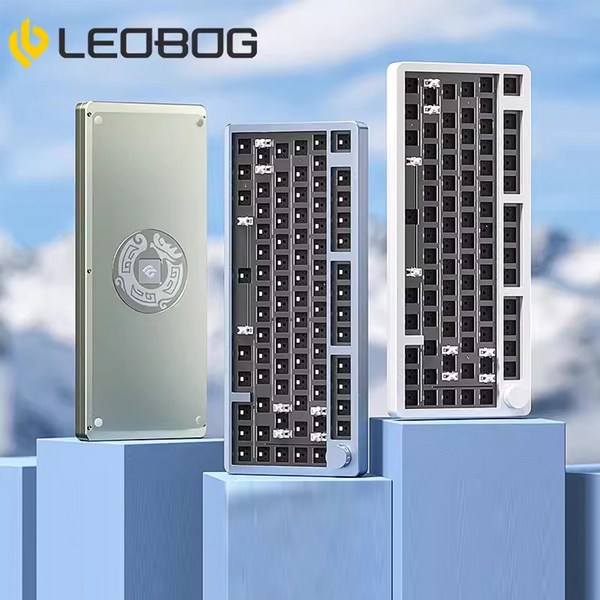  [chnegyi] LEOBOG Hi8 무선 3모드 알루미늄 기계식 게이밍 키보드 키트/키축키캡 미포함/Gasket구조 RGB램프 75%배열 전키핫스왑 8000mah 최신출시, 키트-그린(전기영동) 