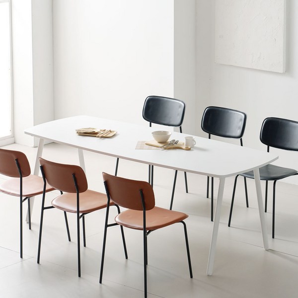  에센셜 타원형 화이트 식탁 테이블, 06. 에센셜 테이블 2000 