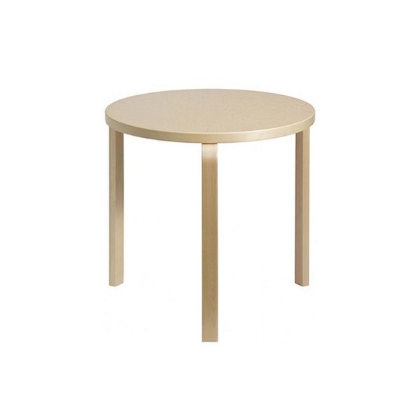 아르텍테이블 artek 알토 원형 하프라운드 카페테이블 1200 북유럽 인테리어, A.네츄럴-75x75x74cm