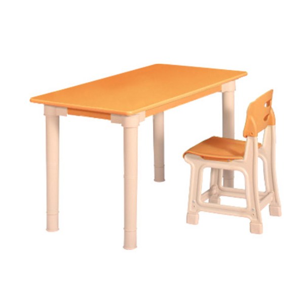 유치원 키즈 공부상 유아 1인 책상의자세트, 중형 칼라(1100x550), H540(유아), 오렌지세트