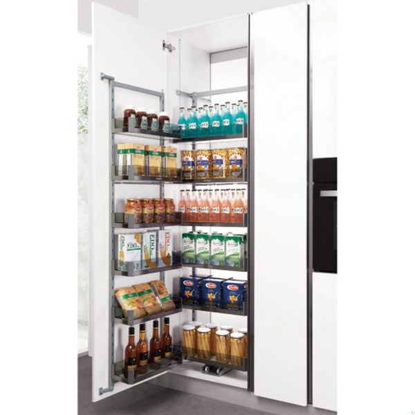 누오미 600 4단 팬트리장 유니트 가정용 주방용품정리 퍼플