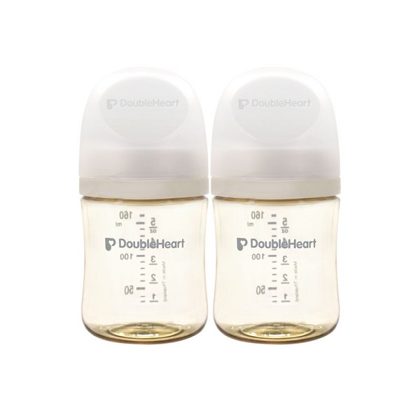 더블하트 모유실감 3세대 트윈팩 160ml/240ml 모음, 오후의베이지, 160ml, 2개