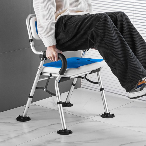 노인목욕의자 환자용 접이식 목욕 의자 어르신 환자 장애인, 일반형 의자 + 일반 패드, 1개
