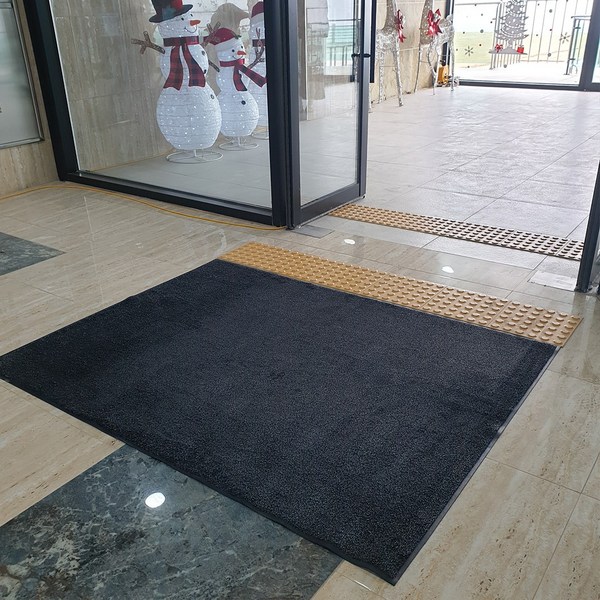  진짜물흡수매트 현관 업소용 사무실 출입구 도어 입구 바닥 발판 발매트 카페트, 다크그레이, 1개 