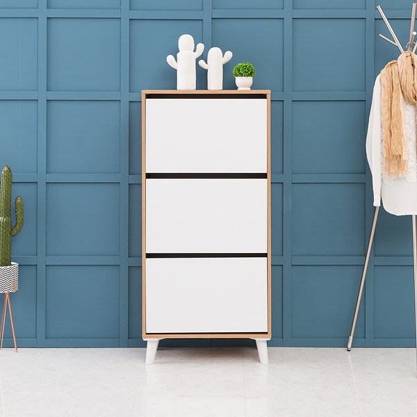  해피아이 인서트 600 신발장, 오크화이트 