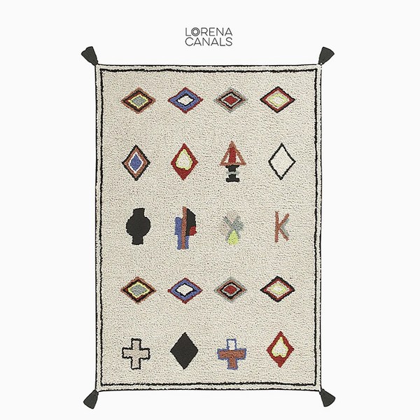 로레나카날 워셔블 코튼 러그 나도르 오브제 카페트