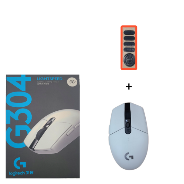 [로지텍] G304 무선마우스 게이밍 LIGHTSPEED Wireless Mouse 당일발송, 화이트