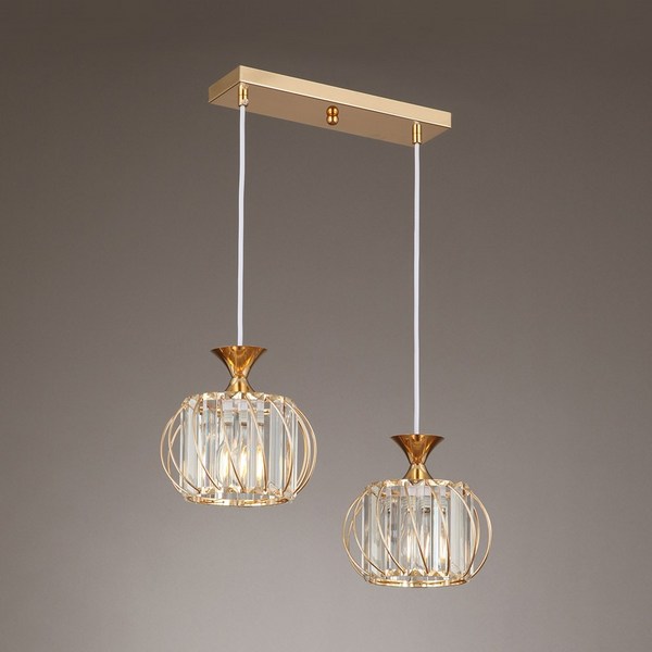  조명프라자 토리노 2등 팬던트 주방 식탁등 식탁전등, 골드 기본형 