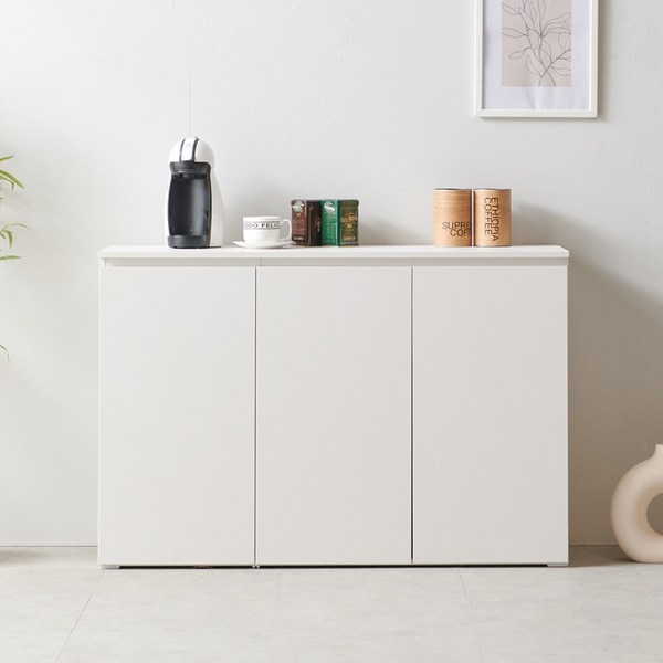  가구소점 레비스W 주방 홈카페 수납장 1200, 화이트 