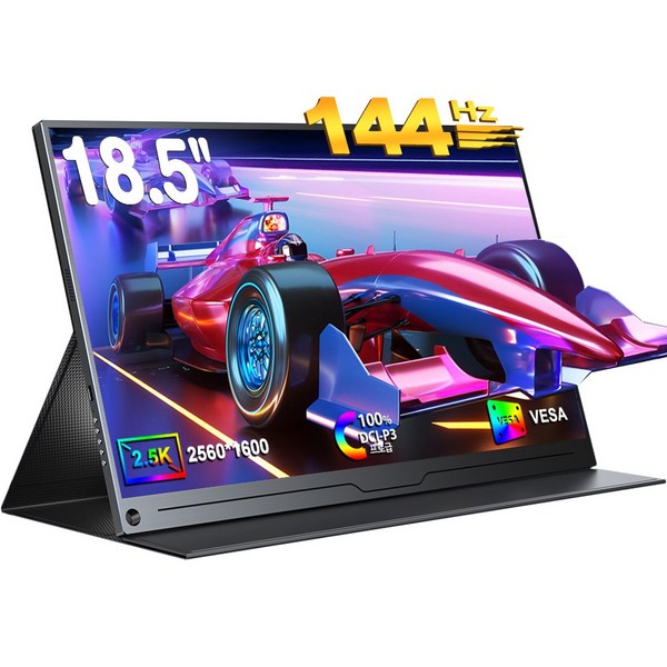  에비크 EVICIV 144hz 2.5K 18.5인치 대화면 포터블 게임용 DEX 휴대용 모니터 M180J01, 180J01 