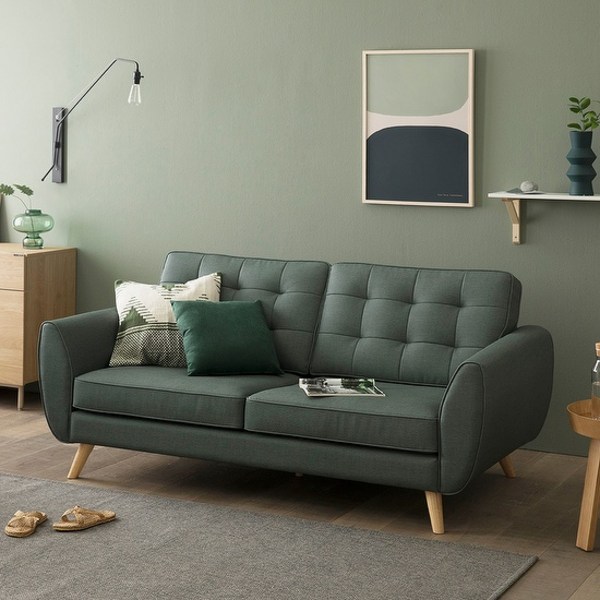  한샘몰pick 씨엘로 프라페 에디션 가죽소파 3인용 (3종/택1), A 라이트그레이(A) 