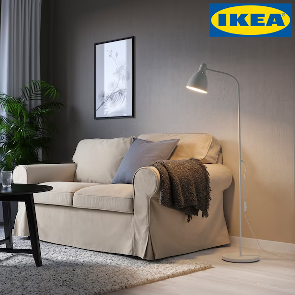 이케아 레르스타 LERSTA 장스탠드 + 전구 세트, 화이트 + 전구(노란색)