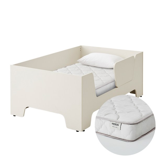 한샘 보나 슈퍼싱글침대 SS 데이베드 일반형+안전가드+샘키즈 알러지케어 매트리스 SS, 크림화이트(A)