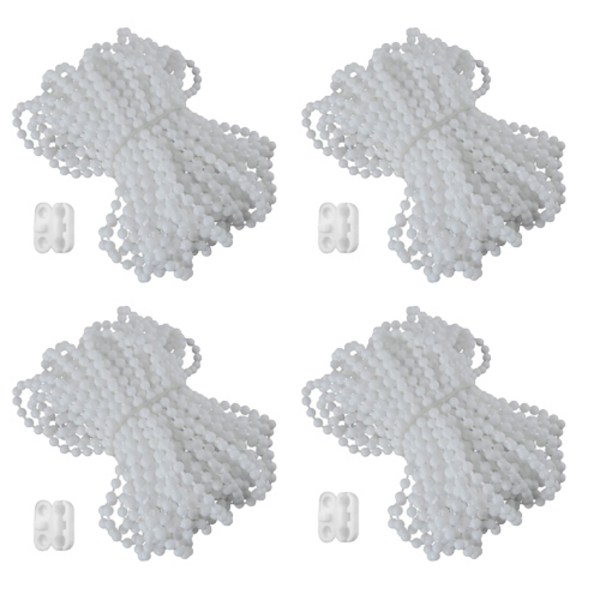 한수위 버티컬 블라인드 줄 4개 세트 방향전환 구슬끈줄 5m, 화이트 4개 set