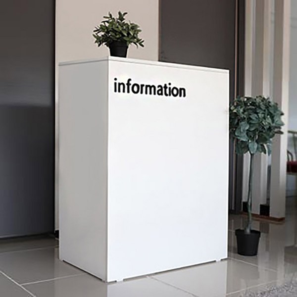 가구뱅크 심플800 안내데스크 미용실 카운터 미니 식당 매장카운터 데스크 옷가게 사무용 데스크